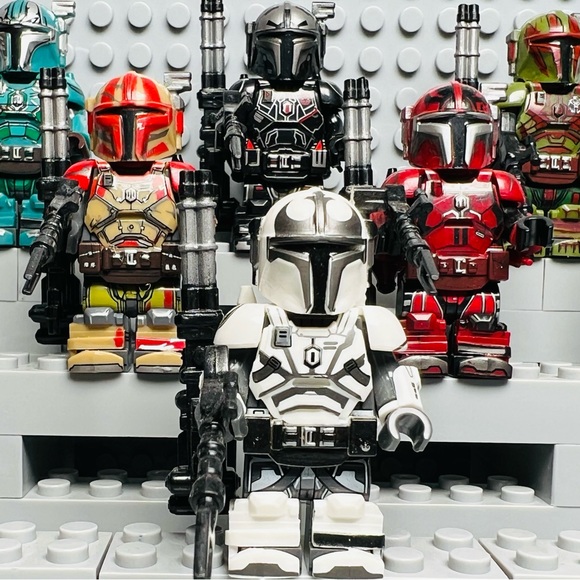 Star Wars Heavy Infantry Mandalorian Custom Minifigures Lot of 8 - Picture 4 of 6